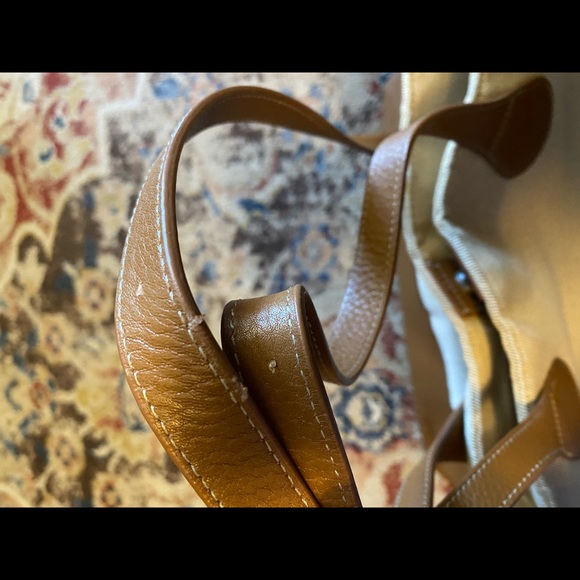 Pottery Barn Kids Canvas and Leather Tote - Picture 5 of 7